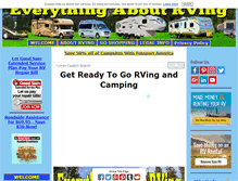 Tablet Screenshot of everything-about-rving.com